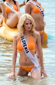 Anamarija Avbelj, Miss Slovenia.